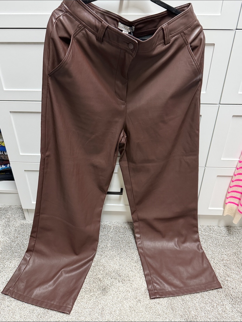Joe’s JeansTopshop Rich Brown Faux Leather Pants